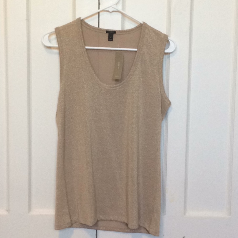 NWT-JCrew Small gold shimmer tank $29.50